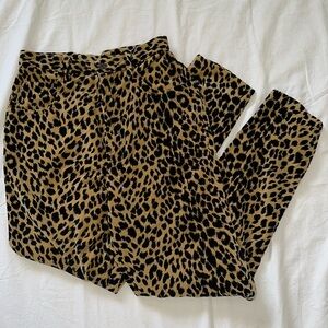 VINTAGE ZONE BLU Leopard Print Mom Jeans